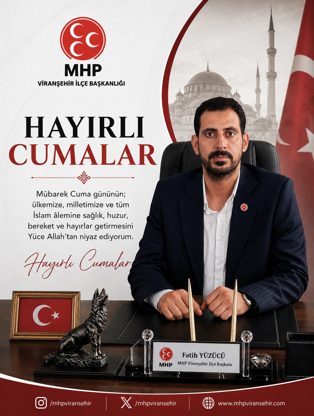 Başkan Fatih Yüzücü'den Cuma Mesajı